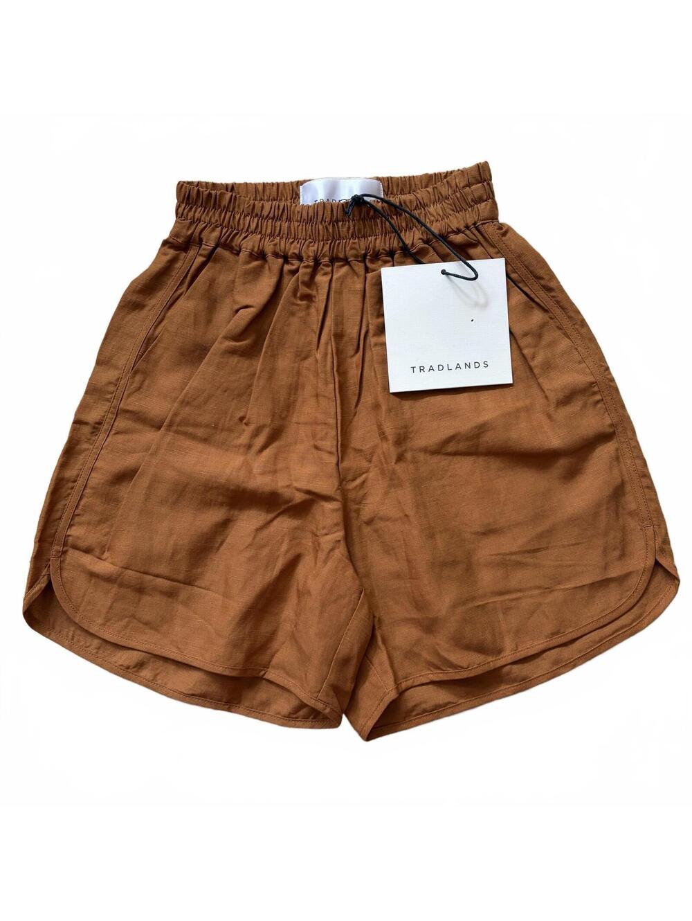 Tradlands Glenn Long Shorts Bermuda Burnt Sienna Orange Women's Size 2XS XXS